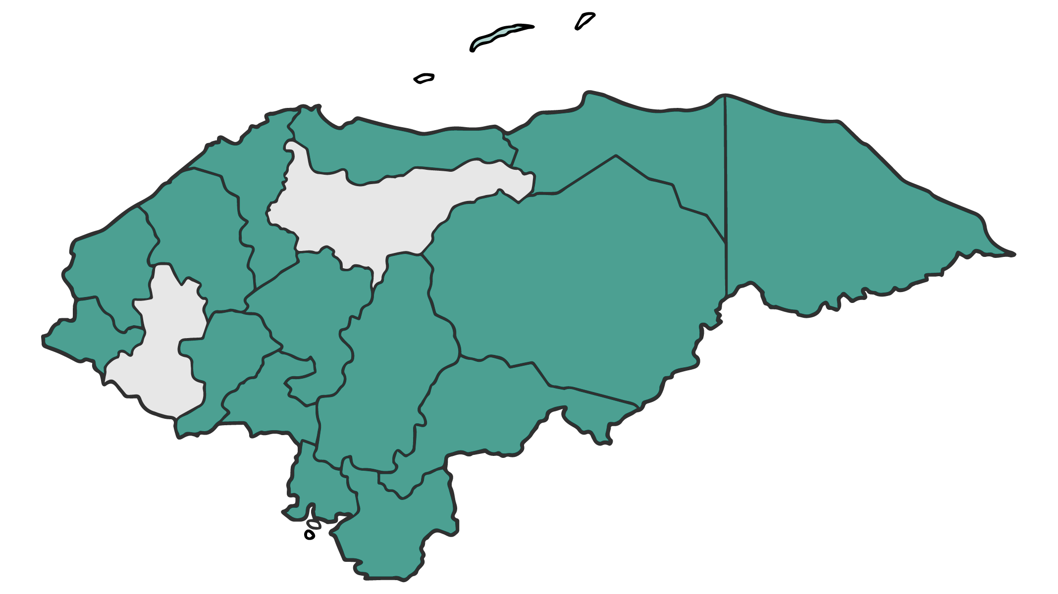 Mapa de Honduras